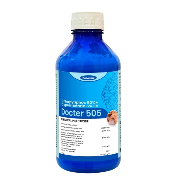 Katyayani Docter 505 Chloropyriphos 50 % + Cypermethrin 5 % EC Insecticides