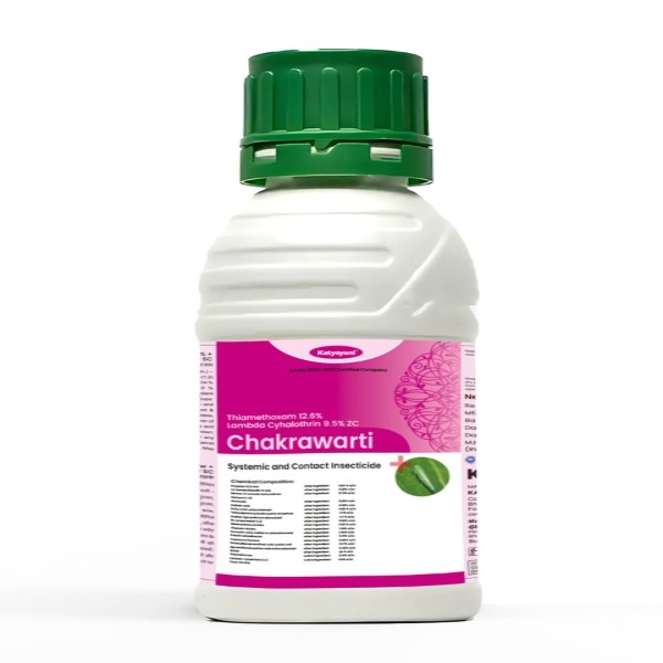 Katyayani Chakrawarti Thiamethoxam 12.6% + Lambda cyhalothrin 9.5%ZC dual mode Insecticide 