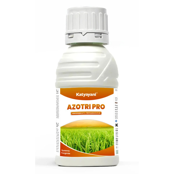 Katyayani Azotri Pro – Azoxystrobin 16.7% + Tricyclazole 33.3% SC Fungicide
