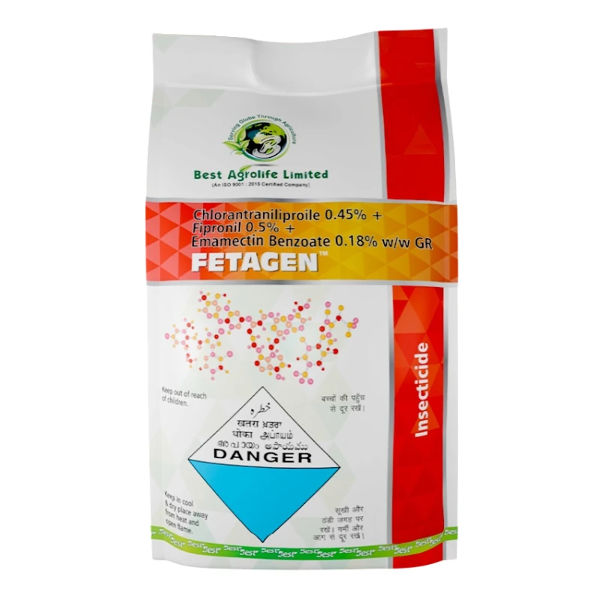Best Agrolife FETAGEN Chlorantraniliprole 0.45% + Fipronil 0.5% + Emamectin Benzoate 0.18% GR Insecticide